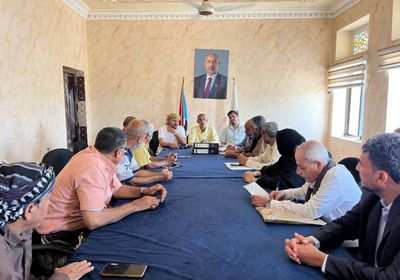 فريق من انتقالي عدن يتفقد سير العمل التنظيمي بالقيادة المحلية لخورمكسر