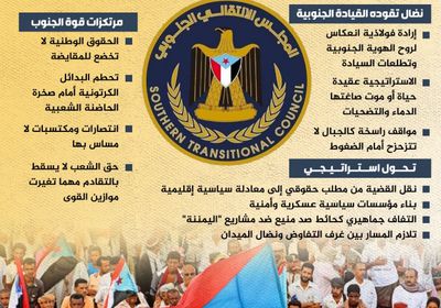 المجلس الانتقالي الجنوبي.. صخرة الثبات في مهب التحولات (إنفوجراف)