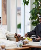 رئيس الإمارات يستقبل حاكم رأس الخيمة وولي عهده