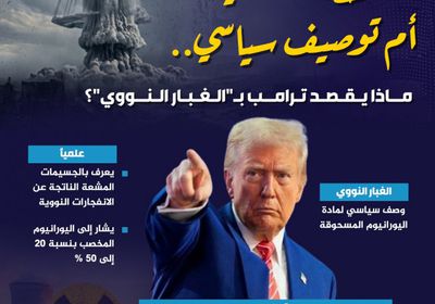 خطر حقيقي أم توصيف سياسي.. ماذا يقصد ترامب بـ"الغبار النووي"؟ (إنفوجراف)
