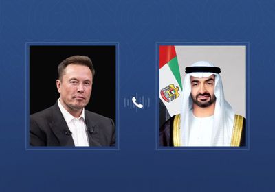 رئيس الإمارات يتلقى اتصالاً هاتفياً من إيلون ماسك
