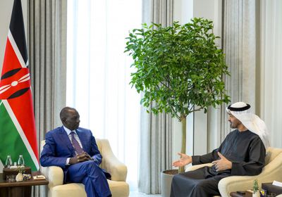 رئيس الإمارات ورئيس كينيا يبحثان تعزيز التعاون