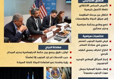 مسيرة الإنجاز الجنوبي.. من الميدان إلى الدبلوماسية (إنفوجراف)