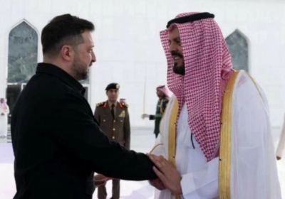 رئيس أوكرانيا يغادر جدة