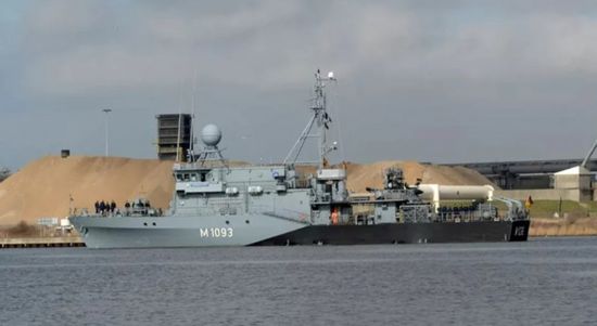 تمهيداً لمهمة محتملة.. كاسحة ألغام ألمانية تتمركز في المتوسط قريباً