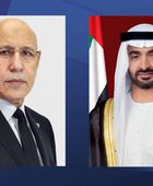 محمد بن زايد يبحث مع رئيس موريتانيا تداعيات التطورات الإقليمية