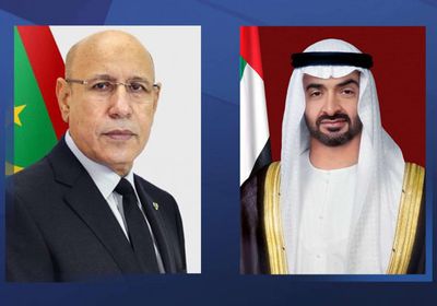 محمد بن زايد يبحث مع رئيس موريتانيا تداعيات التطورات الإقليمية