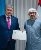 تسلمها عبدالله بن زايد.. رئيس الإمارات يتلقى رسالة خطية من نظيره الكازاخستاني