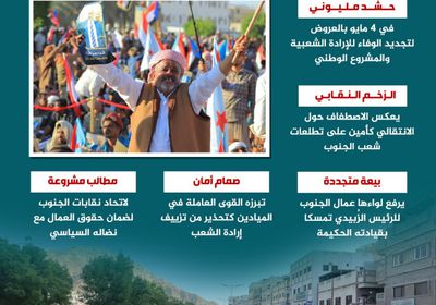 إرادة عمال الجنوب.. وقود الثورة وحصن القضية (إنفوجراف)