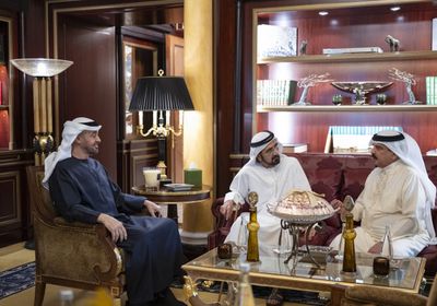 رئيس الإمارات يستقبل عاهل البحرين