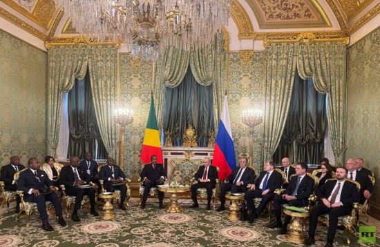 الرئيس الروسي يستقبل نظيره الكونغولي في الكرملين