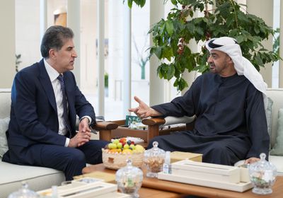 الشيخ محمد بن زايد ونيجيرفان بارزاني يبحثان تعزيز التعاون والتطورات الإقليمية