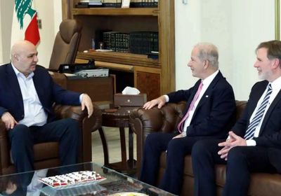 رئيس لبنان يستقبل السفير الأمريكي لدى بيروت في قصر بعبدا