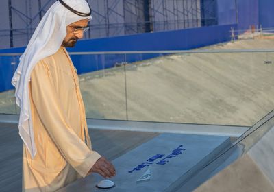 محمد بن راشد يدشن أعمال الحفر في أنفاق الخط الأزرق لمترو دبي