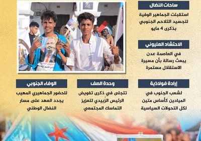 مليونية عدن.. تفويض شعبي وإرادة لا تنكسر (إنفوجراف)