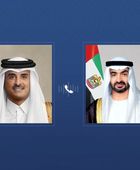 &nbsp;الشيخ محمد بن زايد يبحث مع أمير قطر آخر التطورات الإقليمية المتسارعة