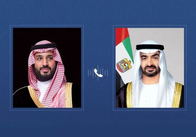 خلال اتصال هاتفي مع الشيخ محمد بن زايد.. ولي العهد السعودي يؤكد تضامن المملكة مع الإمارات &nbsp;