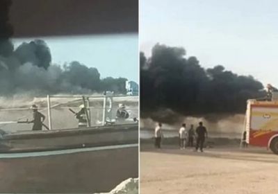 إيران.. حريق بعدة سفن تجارية في ميناء دير