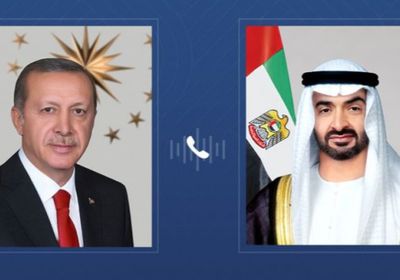 هاتفياً.. رئيس الإمارات ونظيره التركي يبحثان علاقات التعاون بين البلدين