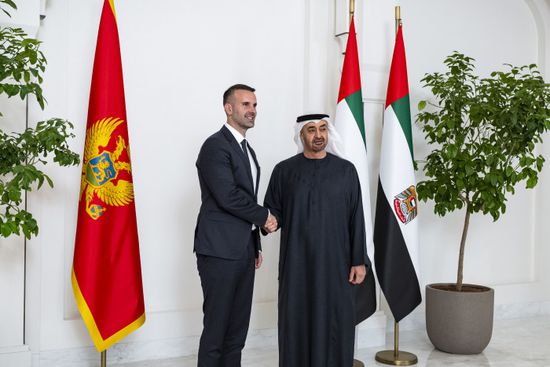 الشيخ محمد بن زايد يستقبل رئيس وزراء مونتينيغرو ويبحث تعزيز التعاون الاقتصادي والإقليمي