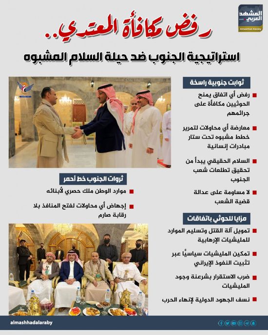 رفض مكافأة المعتدي.. استراتيجية الجنوب ضد حيلة السلام المشبوه (إنفوجراف)