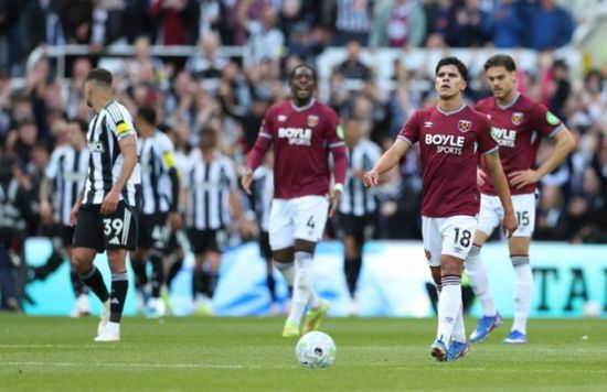 وست هام يقترب من الهبوط بعد الخسارة 3-1 أمام نيوكاسل