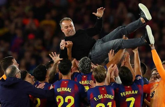رسمياً.. برشلونة يجدد عقد هانز فليك حتى 2028