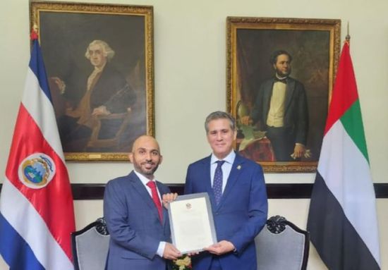 سفير الإمارات يقدم أوراق اعتماده إلى وزير الخارجية في كوستاريكا