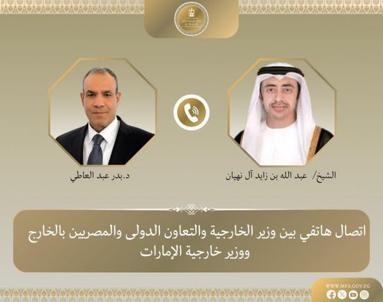وزير الخارجية المصري يبحث مع نظيره الإماراتي التطورات الإقليمية