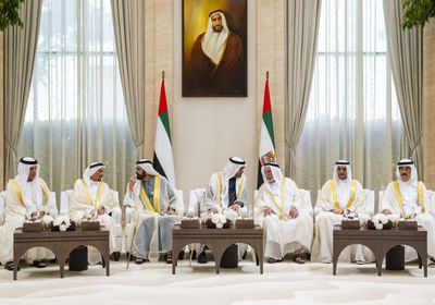 رئيس الإمارات يستقبل الحكام والشيوخ والمهنئين بمناسبة عيد الأضحى