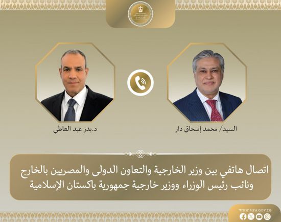 وزير الخارجية المصري يبحث مع نظيره الباكستانى تطورات المفاوضات الأمريكية الإيرانية