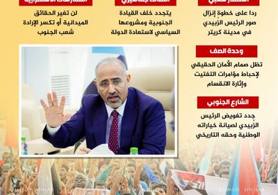 مواقف الرئيس الزُبيدي.. ثبات يرسخ رمزية القائد (إنفوجراف)