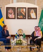 وزير الخارجية السعودي يستقبل نظيرته السويدية في الرياض