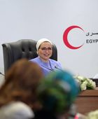 انتصار السيسي: المساعدات الإنسانية المرسلة إلى غزة تصل لـ"مليون طن"
