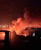 انفجار مخزن أسلحة داخل معسكر عبدالرحمن اللحجي سابقاً بالممدارة 