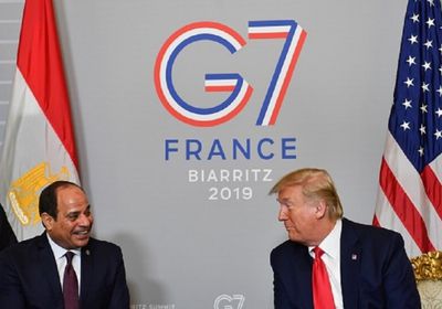 السيسي يلتقي ترامب علي هامش قمة "G7"