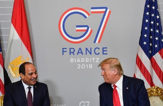 السيسي يلتقي ترامب علي هامش قمة "G7"