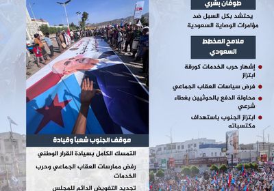 إعصار الجنوب.. مليونية رفض الوصاية (إنفوجراف)
