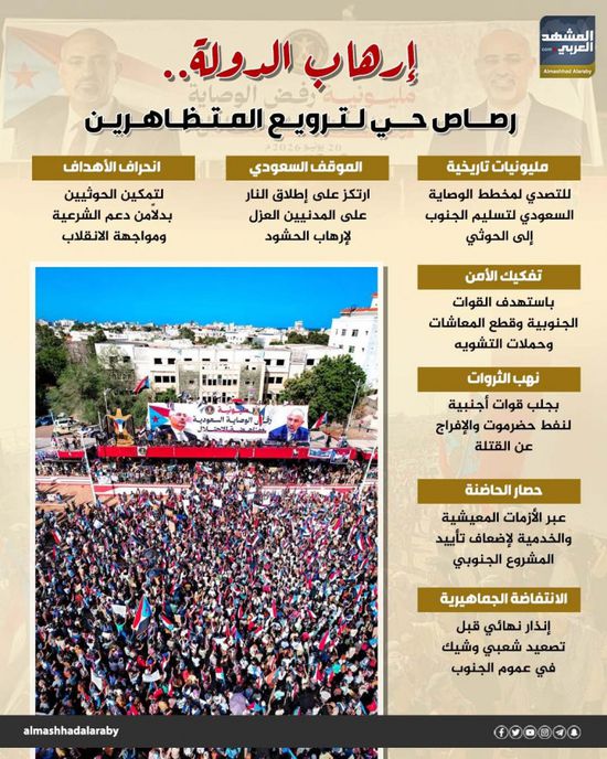 إرهاب دولة.. رصاص حي لترويع المتظاهرين (إنفوجراف)