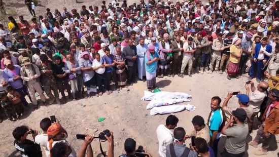 تشييع 3 شهداء من ضحايا حادث قرية الريبي شمال الضالع