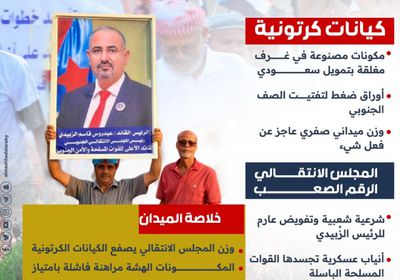 وزن المجلس الانتقالي يصفع الكيانات الكرتونية المصنوعة (إنفوجراف)