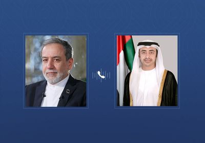 عبدالله بن زايد يتلقى اتصالاً هاتفياً من وزير خارجية إيران