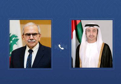 عبدالله بن زايد ورئيس الحكومة اللبنانية يبحثان العلاقات الثنائية وتطورات المنطقة
