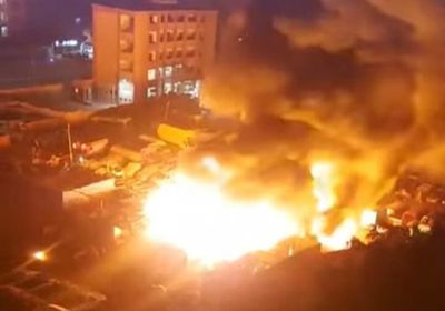 اندلاع حريق هائل بمصفاة هالديا في الهند