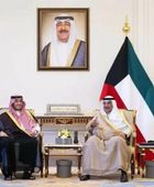 ولي العهد الكويتي يستقبل الأمير تركي بن محمد بن فهد