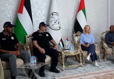 المستشفى الميداني الإماراتي في غزة يستقبل وفداً من مكتب الأمم المتحدة