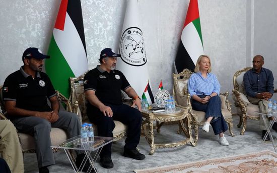 المستشفى الميداني الإماراتي في غزة يستقبل وفداً من مكتب الأمم المتحدة