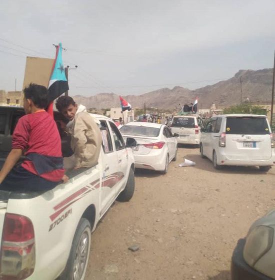 جماهير العرم تزحف لعدن قبيل مليونية رفض الوصاية السعودية