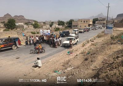 حشود المسيمير تتوجه إلى عدن للمشاركة في مليونية التصعيد ضد الوصاية