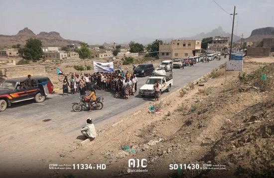 حشود المسيمير تتوجه إلى عدن للمشاركة في مليونية التصعيد ضد الوصاية